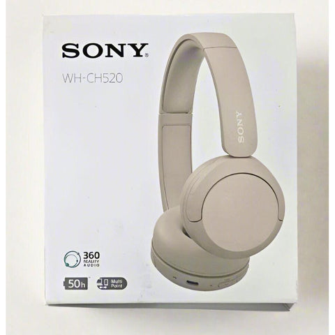 Wholesale-Sony WH-CH520 Wireless Headset with Mic - Cappuccino-Headphones-Electro Vision Inc