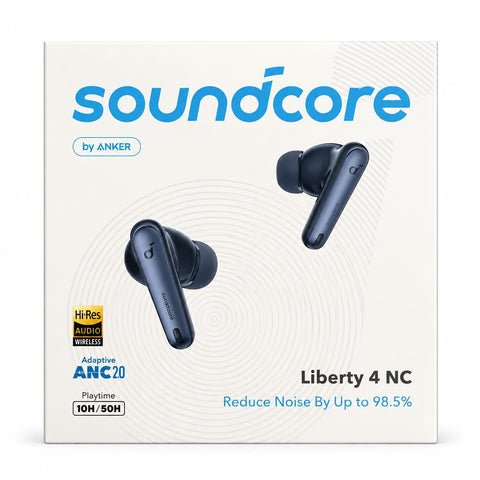 Wholesale-Soundcore Liberty 4 NC - Navy-Earbuds-Electro Vision Inc