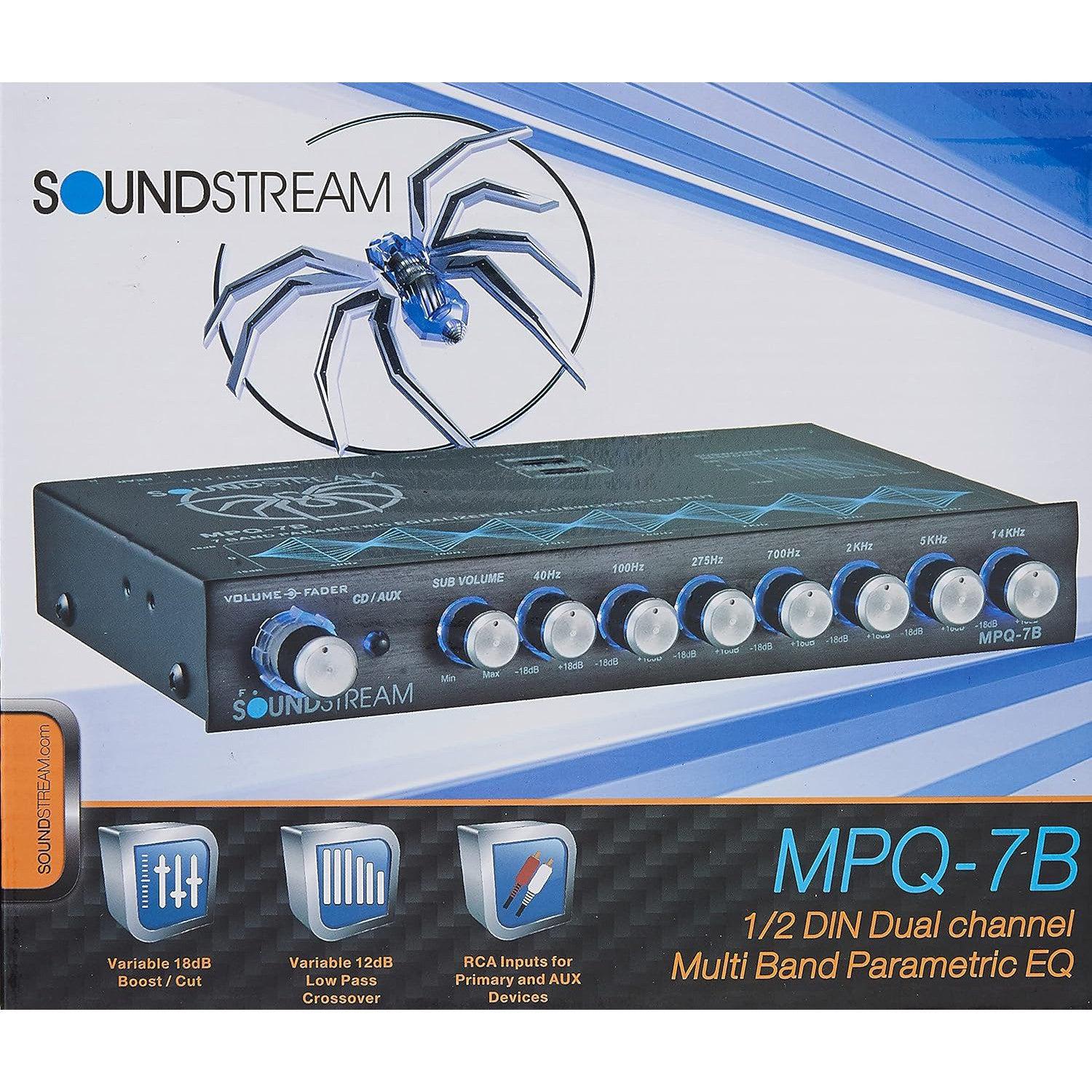 Wholesale-Soundstream MPQ-7B 7-Band 1/2 DIN Equalizer-Car Audio-Electro Vision Inc