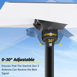 Wholesale-Starlink Wall Mount Gen 3 with Telescoping Support Arm - Black-Wall Mount-Electro Vision Inc