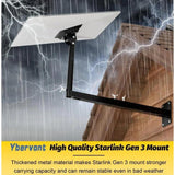 Wholesale-Starlink Wall Mount Gen 3 with Telescoping Support Arm - Black-Wall Mount-Electro Vision Inc