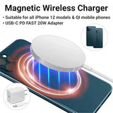 Wholesale-Stimaxon MAGS20 Qi-Certified Magsafe Fast Wireless Charger with 20W USB-C Wall Adapter-Electro Vision Inc