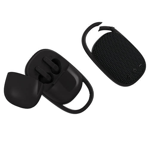 Wholesale-SuperSonic IQ246TWSBLK True Wireless Speaker and Earbuds 2 in 1 kit-earbuds-Electro Vision Inc