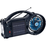 Wholesale-SuperSonic SC1073ERF Solar Powered FM Radio with Bluetooth Speaker-Radio-Electro Vision Inc