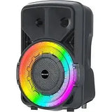 Wholesale-Supersonic IQ5708DJBT 8" PRO DJ BT SPEAKER BLACK-Electro Vision Inc