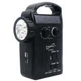 Wholesale-Supersonic SC1095 Radio 5-Way Emergency Solar/ Hand Crank w/ Flashlight-Radio-Electro Vision Inc