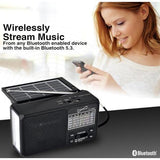 Wholesale-Supersonic SC1180BT 6-Band Bluetooth Radio w/ Solar-Bluetooth Radio-Electro Vision Inc