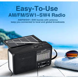 Wholesale-Supersonic SC1180BT 6-Band Bluetooth Radio w/ Solar-Bluetooth Radio-Electro Vision Inc