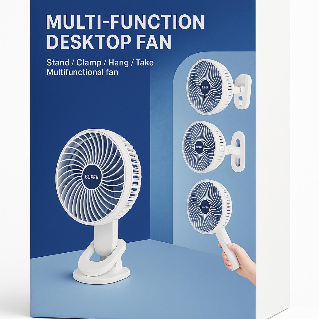 Wholesale-T642003 Multi-Function Desktop Fan-Electro Vision Inc