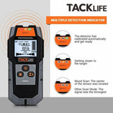 Wholesale-TACK LIFE Stud Finder, Wall Scanner 3 in 1 Metal, Wood Wall Detector - DMS03-Stud finder-Electro Vision Inc