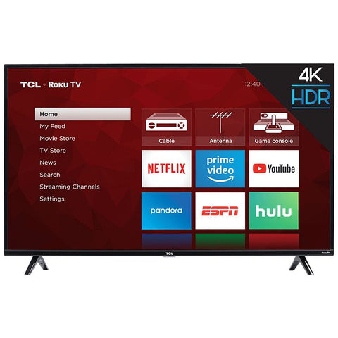 Wholesale-TCL 55S453 - 55" Class 4-Series 4K UHD HDR LED Smart Roku TV-Smart LED-Electro Vision Inc