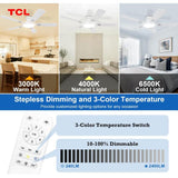 Wholesale-TCL HFS260H0BADWD Ceiling Fan with Light and Remote Control 52" - White-Ceiling Fan Light-Electro Vision Inc