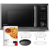 Wholesale-TOSHIBA ML2EC09SAIT-R/B - 6-in-1 Air Fryer Microwave Oven Combo-Microwave Oven-Electro Vision Inc