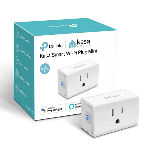 Wholesale-TP - KP115 Link Kasa Smart Plug Mini with Energy Monitoring, Wi-Fi Power Outlet, White, KP115-Smart Plug-Electro Vision Inc