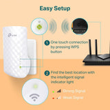 Wholesale-TP-Link RE220 WiFi Extender with Ethernet Port, Dual Band 5GHz/2.4GHz-Wifi Extender-TPL-RE220-Electro Vision Inc