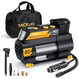 Wholesale-Tack Life M2 12V DC Digital Auto Tire Inflator, Yellow-Tire inflator-Electro Vision Inc