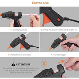 Wholesale-Tack Life Mini Hot Glue Gun 20w with 30 Pcs EVA Glue Sticks GGO20AC-Glue Gun-Electro Vision Inc