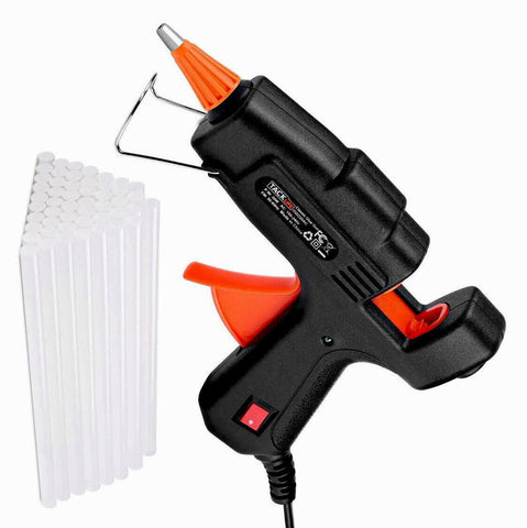 Wholesale-Tack Life Mini Hot Glue Gun 20w with 30 Pcs EVA Glue Sticks GGO20AC-Glue Gun-Electro Vision Inc