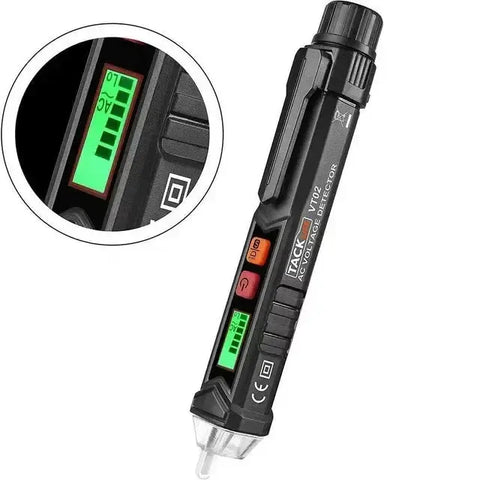 Wholesale-Tack Life Non-Contact AC Voltage Tester with Adjustable Sensitivity, LCD Display-Voltage Tester-Electro Vision Inc