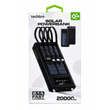 Wholesale-Techbro PTB1520 Solar Power Bank-Power Bank-Electro Vision Inc