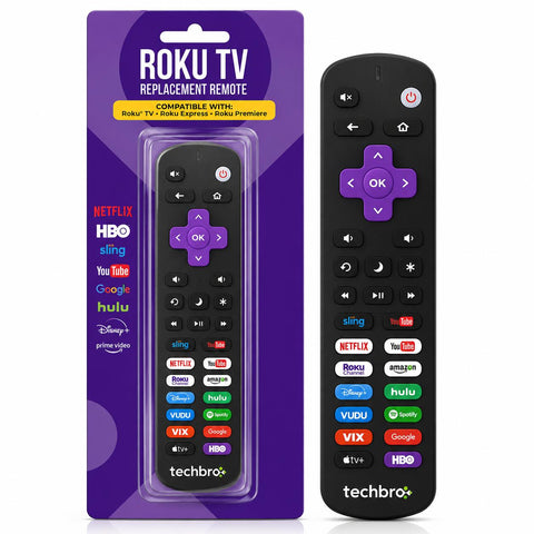 Wholesale-Techbro RM100RK Roku Remote Control-Remote Control-Electro Vision Inc