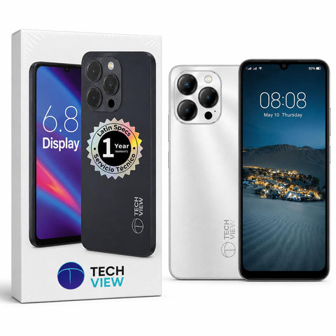 Wholesale-Techview S15 Pro 8/64GB Cell Phone - Silver-Cellphone-Electro Vision Inc