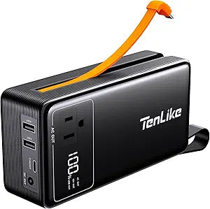 Wholesale-TenLike M100 Portable Power Station 99.9Wh Power Bank with 110V AC-Electro Vision Inc