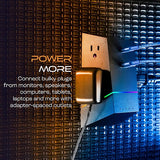 Wholesale-Titan 50268-P1 Surge Tap w/ 4-Outlet, 2 USB Ports (1A & 1C), 560J - Black-Surge Protector-Electro Vision Inc