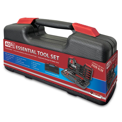 Wholesale-Tool Solutions TS-TSSD40006 - 40 Piece Essential Tool Set-Electro Vision Inc