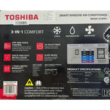 Wholesale-Toshiba 8,000 BTU 115-Volt Smart Wi-Fi Touch Control Window Air Conditioner with Remote-Electro Vision Inc