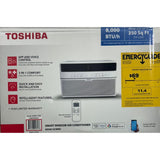 Wholesale-Toshiba 8,000 BTU 115-Volt Smart Wi-Fi Touch Control Window Air Conditioner with Remote-Electro Vision Inc