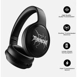 Wholesale-Transformers G06BK Bluetooth Headphones w/Charging Case - Black-Headphone-Electro Vision Inc