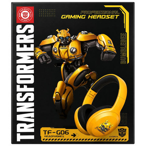 Wholesale-Transformers G06Y Bluetooth Headphones w/Charging Case - Yellow-Headphone-Electro Vision Inc