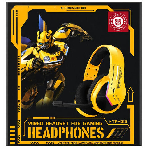 Wholesale-Transformers G15Y Wired Gaming Headset - Yellow-Headset-Electro Vision Inc