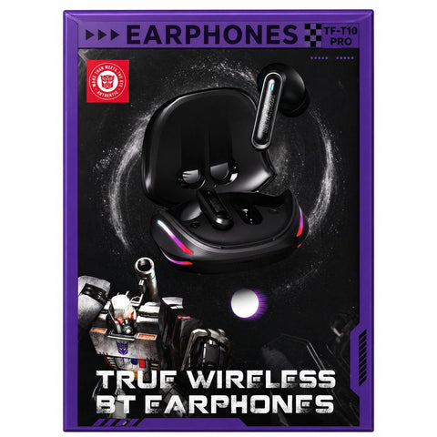 Wholesale-Transformers T10BK TWS Bluetooth Earbuds w/Charging Case - Black-Earbuds-Electro Vision Inc