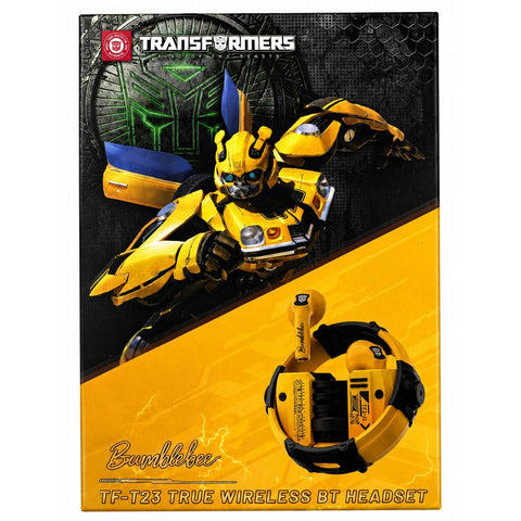 Wholesale-Transformers T23Y Metal Diecast TWS Earbuds - Yellow-Earbuds-Electro Vision Inc