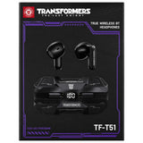 Wholesale-Transformers T51BK Megatron TWS Bluetooth Earbuds - Black-Earbuds-Electro Vision Inc