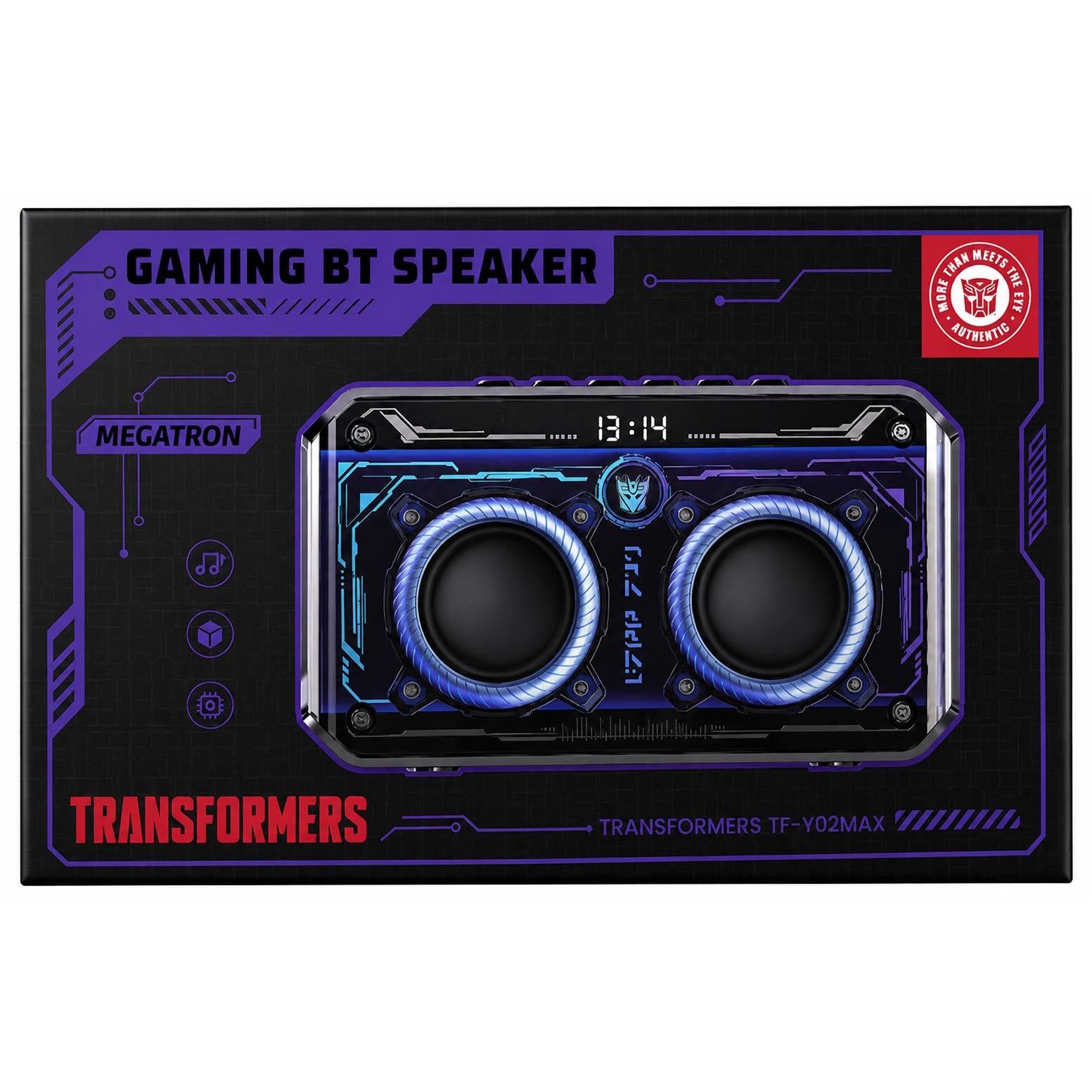 Wholesale-Transformers Y02 Max Boombox Bluetooth Speaker - Black-Speaker-Electro Vision Inc