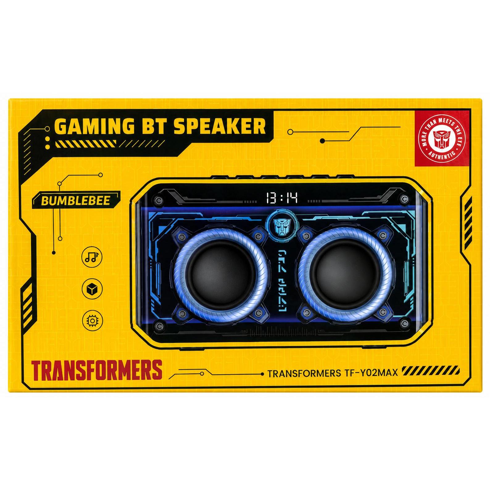 Wholesale-Transformers Y02 Max Boombox Bluetooth Speaker - Yellow-Speaker-Electro Vision Inc
