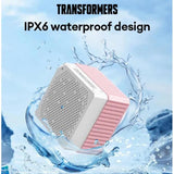Wholesale-Transformers Y12PK Mini Waterproof Bluetooth Speaker - Pink-Speaker-Electro Vision Inc