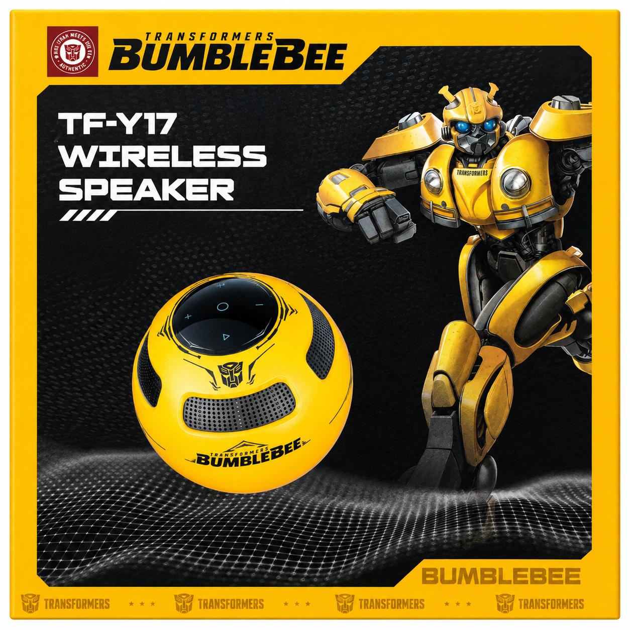 Wholesale-Transformers Y17 Bumblebee Ball Bluetooth Speaker - Yellow-Speaker-Electro Vision Inc