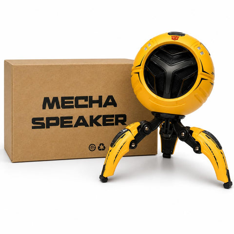 Wholesale-Transformers Y17PROY Pro Robot Bluetooth Speaker w/Tripod Legs - Yellow-Speaker-Electro Vision Inc