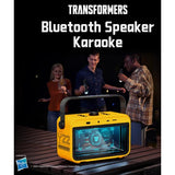Wholesale-Transformers Y22 Boombox Bluetooth Speaker w/Mic & Clock Display - Yellow-Speaker-Electro Vision Inc