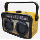 Wholesale-Transformers Y22 Boombox Bluetooth Speaker w/Mic & Clock Display - Yellow-Speaker-Electro Vision Inc