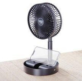 Wholesale-Trend Zone 6 inch Collapsible Desk Fan w Battery Black-Electro Vision Inc