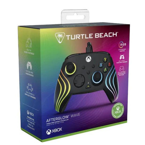 Wholesale-Turtle Beach 2002-05 Afterglow Wave Wired RGB Controller - Black-Game Controllers-Electro Vision Inc