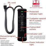 Wholesale-UltraPro UP-55144 Surge Protector, Black 7-Outlet 3ft.-Electro Vision Inc