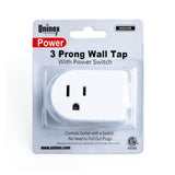Wholesale-Uninex PS27 3 Pront Wall Tap with Power Switch-Power Adapter-Electro Vision Inc