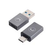 Wholesale-Unno AD4301GY Adapters OTG USB-A & USB-C-USB Adapter-Electro Vision Inc