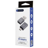 Wholesale-Unno AD4301GY Adapters OTG USB-A & USB-C-USB Adapter-Electro Vision Inc